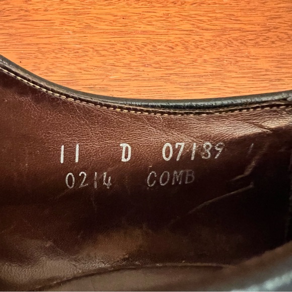 Allen Edmonds Baltic Vintage Short Wing Black V-Cleat Derby Size 11 - Picture 3 of 15